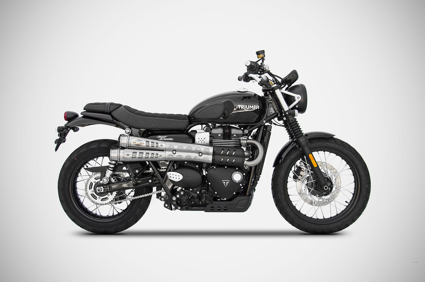 ZARD SIX DAYS Slip-on Exhaust for Triumph Street Scrambler