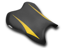 LUIMOTO (Raven Edition) Rider Seat Covers for the YAMAHA YZF-R6 (06-07)