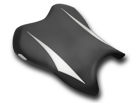 LUIMOTO (Raven Edition) Rider Seat Covers for the YAMAHA YZF-R6 (06-07)