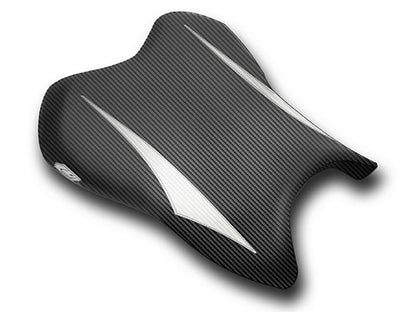 LUIMOTO (Raven Edition) Rider Seat Covers for the YAMAHA YZF-R6 (06-07)