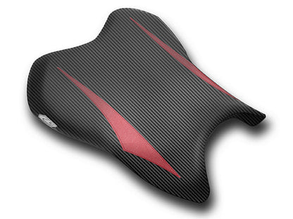 LUIMOTO (Raven Edition) Rider Seat Covers for the YAMAHA YZF-R6 (06-07)