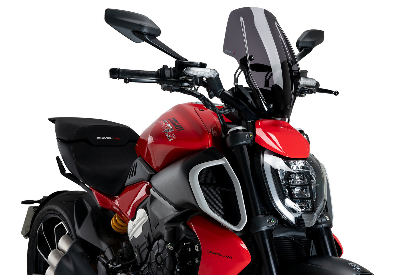PUIG New Generation Adjustable Touring Windscreen for Ducati Diavel V4