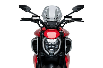 PUIG New Generation Adjustable Touring Windscreen for Ducati Diavel V4