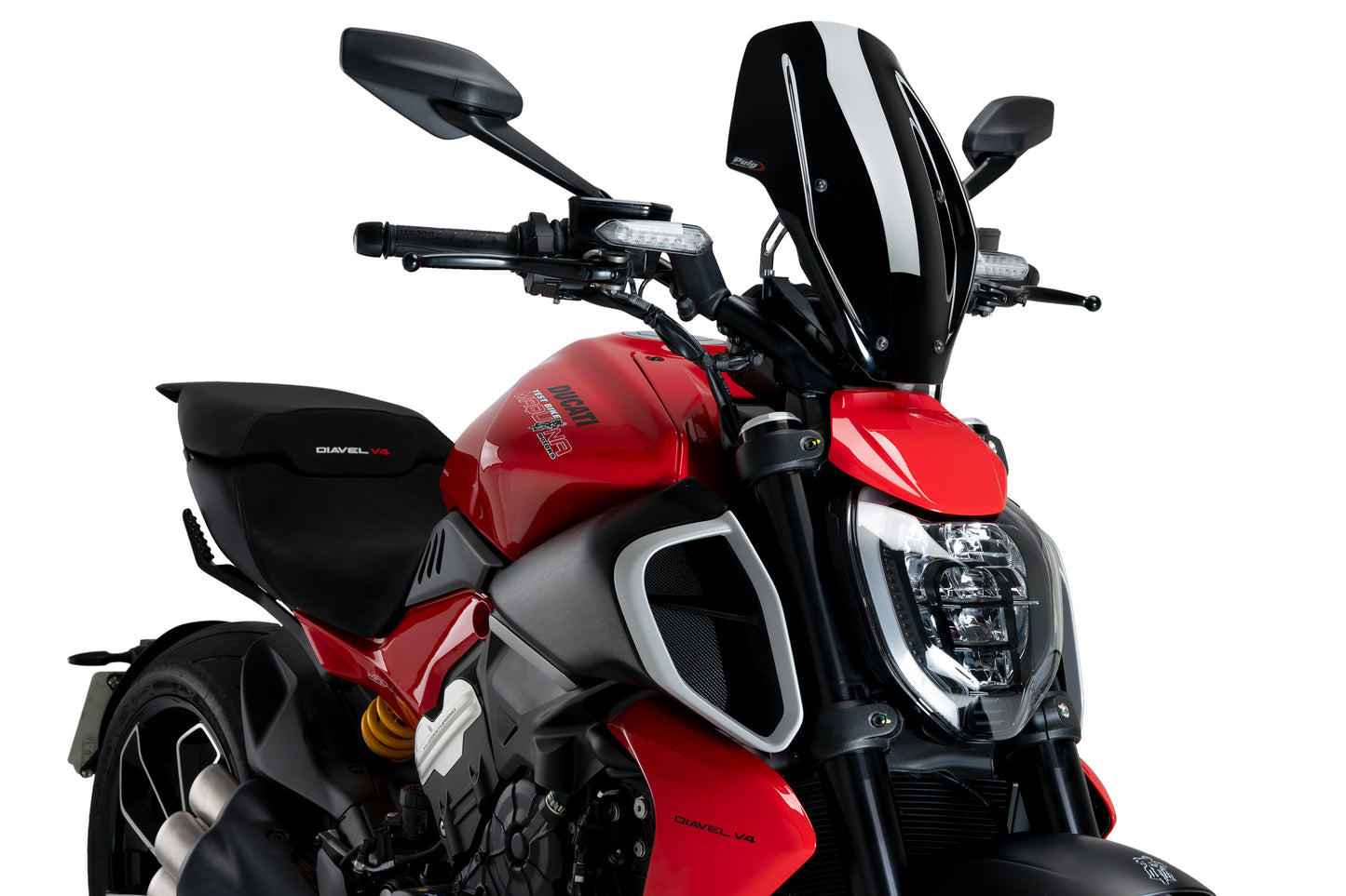 PUIG New Generation Adjustable Touring Windscreen for Ducati Diavel V4