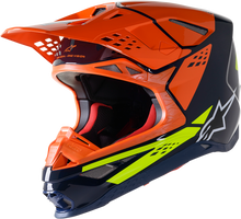 ALPINESTARS Supertech M8 Helmet - Factory - Blue/Orange/Yellow - 2XL 8302922-7445-2X