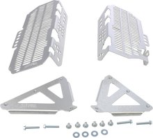 DEVOL Radiator Guards - Brushed Aluminum - Kawasaki 0101-2511