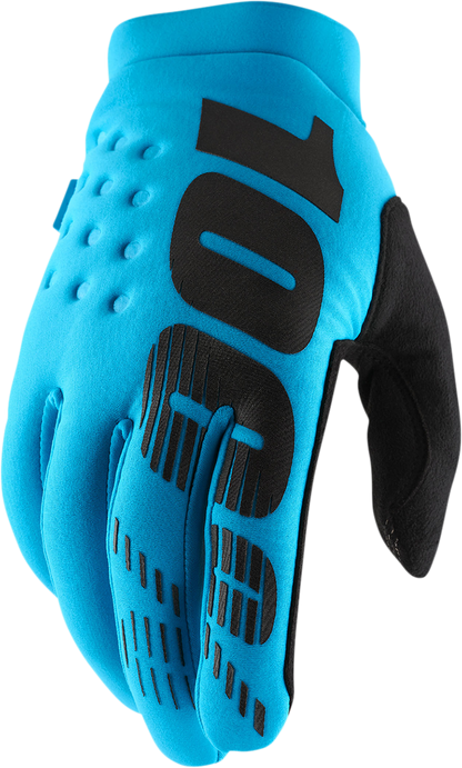100% Brisker Gloves - Turquoise - Medium 10003-00036