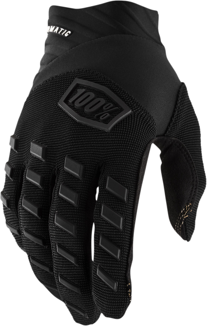 100% Airmatic Gloves - Black/Charcoal - Medium 10000-00001