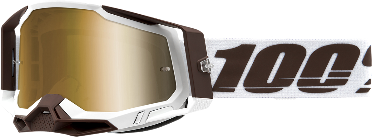 100% Racecraft 2 Goggle - Snowbird - True Gold Mirror Lens 50010-00007