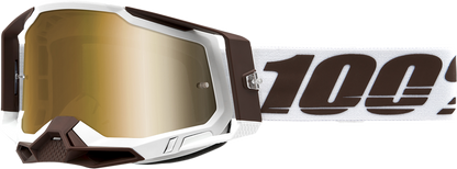 100% Racecraft 2 Goggle - Snowbird - True Gold Mirror Lens 50010-00007