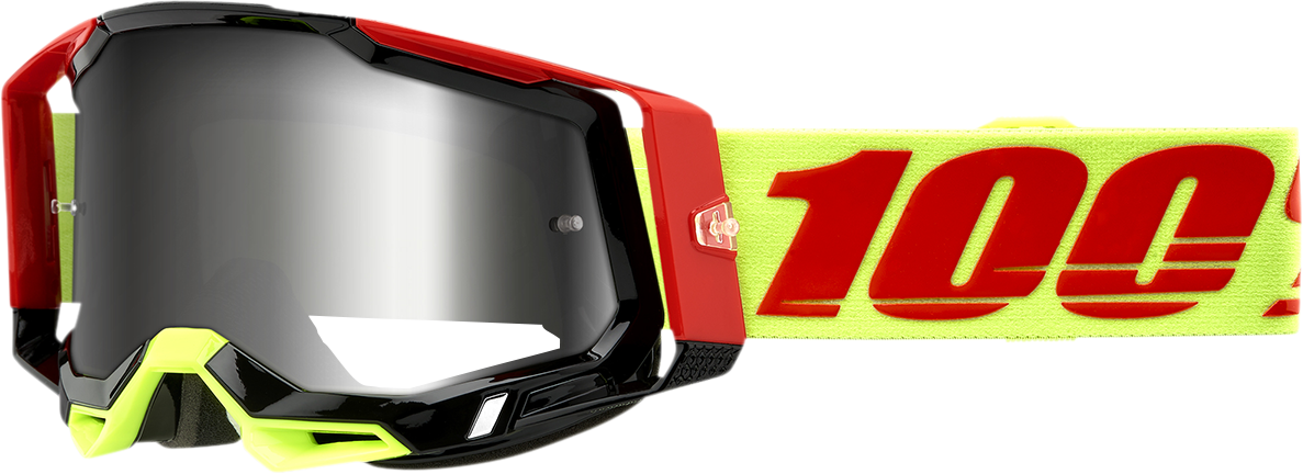 100% Racecraft 2 Goggle - Wiz - Flash Silver Mirror Lens 50010-00010