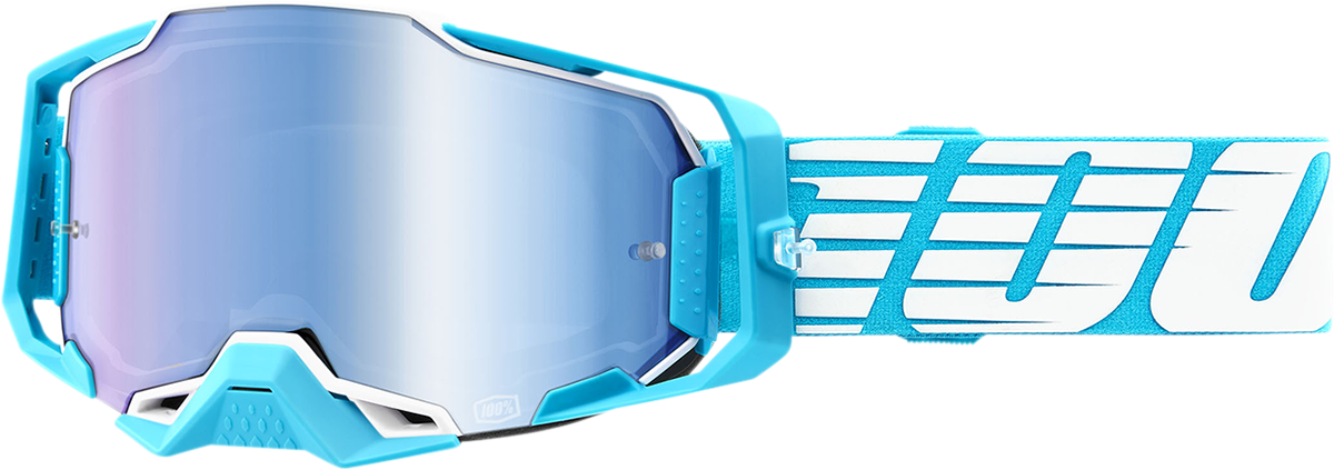 100% Armega Goggle - Oversized Sky - Blue Mirror Lens 50005-00010