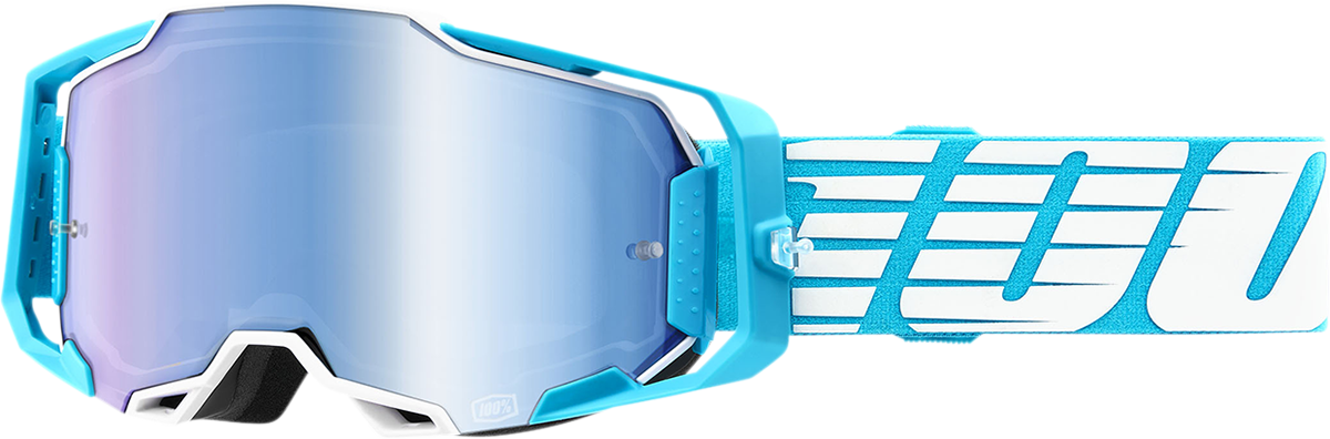 100% Armega Goggle - Oversized Sky - Blue Mirror Lens 50005-00010