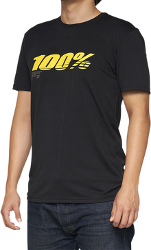 100% Tech Speed T-Shirt - Black - Medium 35030-001-11