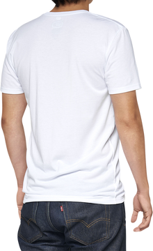 100% Tech Surman T-Shirt - White - Small 35031-000-10