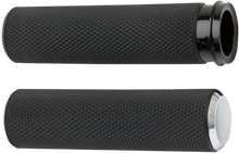 ARLEN NESS Knurled Grips - TBW - Chrome 07-326