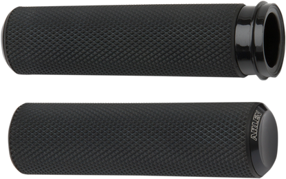 ARLEN NESS Knurled Grips - TBW - Black 07-327