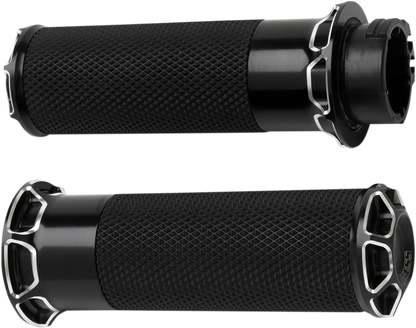 ARLEN NESS Beveled Grips - TBW - Black 07-329