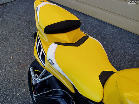 LUIMOTO (Anniversary Edition) Rider Seat Covers for the YAMAHA YZF-R6 (06-07)