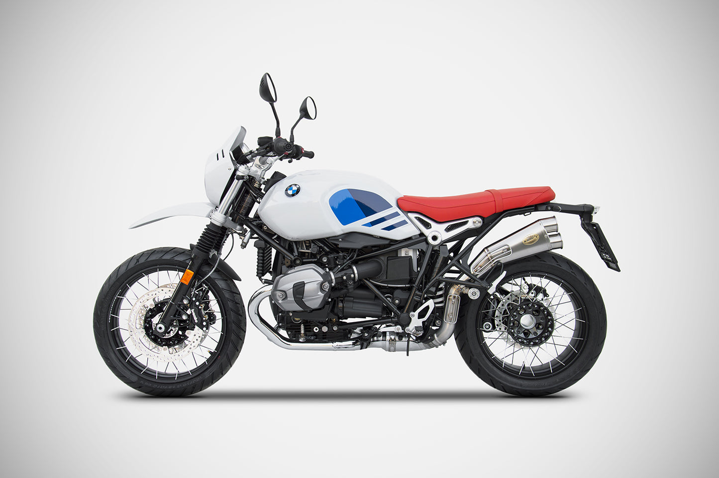 ZARD Stainless LIMITED EDITION High Mount Slip-on Exhaust for the BMW R NineT / Pure / Urban GS (2021+)
