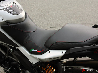 LUIMOTO (Team Italia) Rider Seat Cover for the DUCATI MULTISTRADA 1200 (12-14)