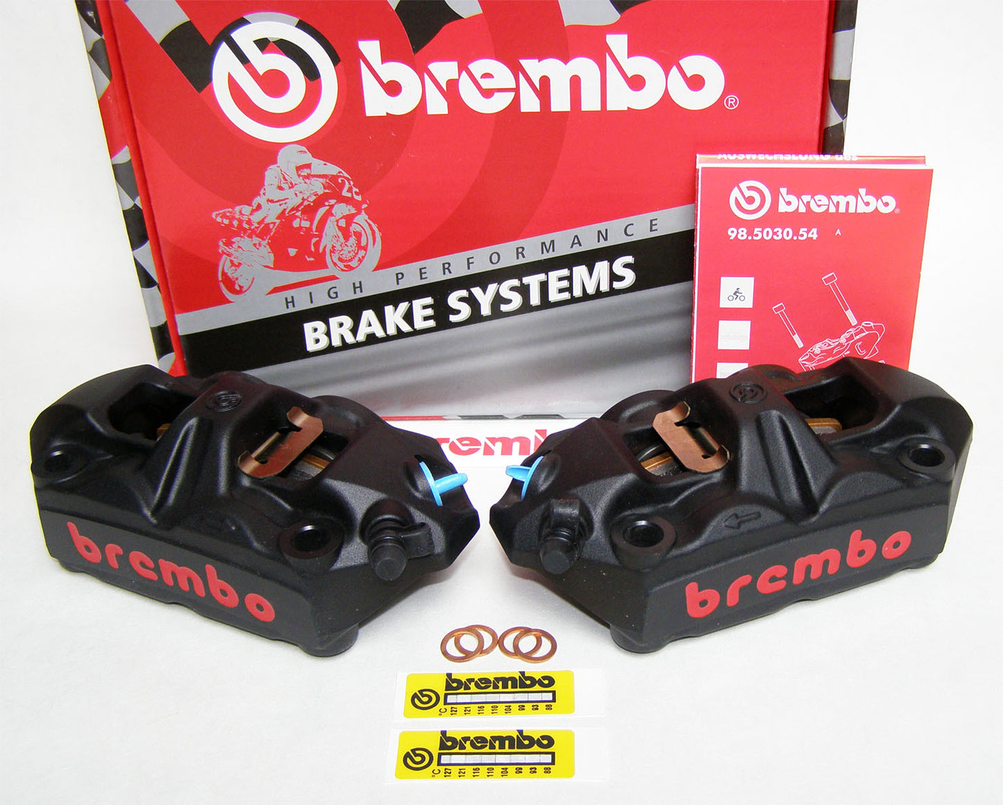 Brembo M4 100mm or 108mm Cast Monobloc Aluminum Calipers