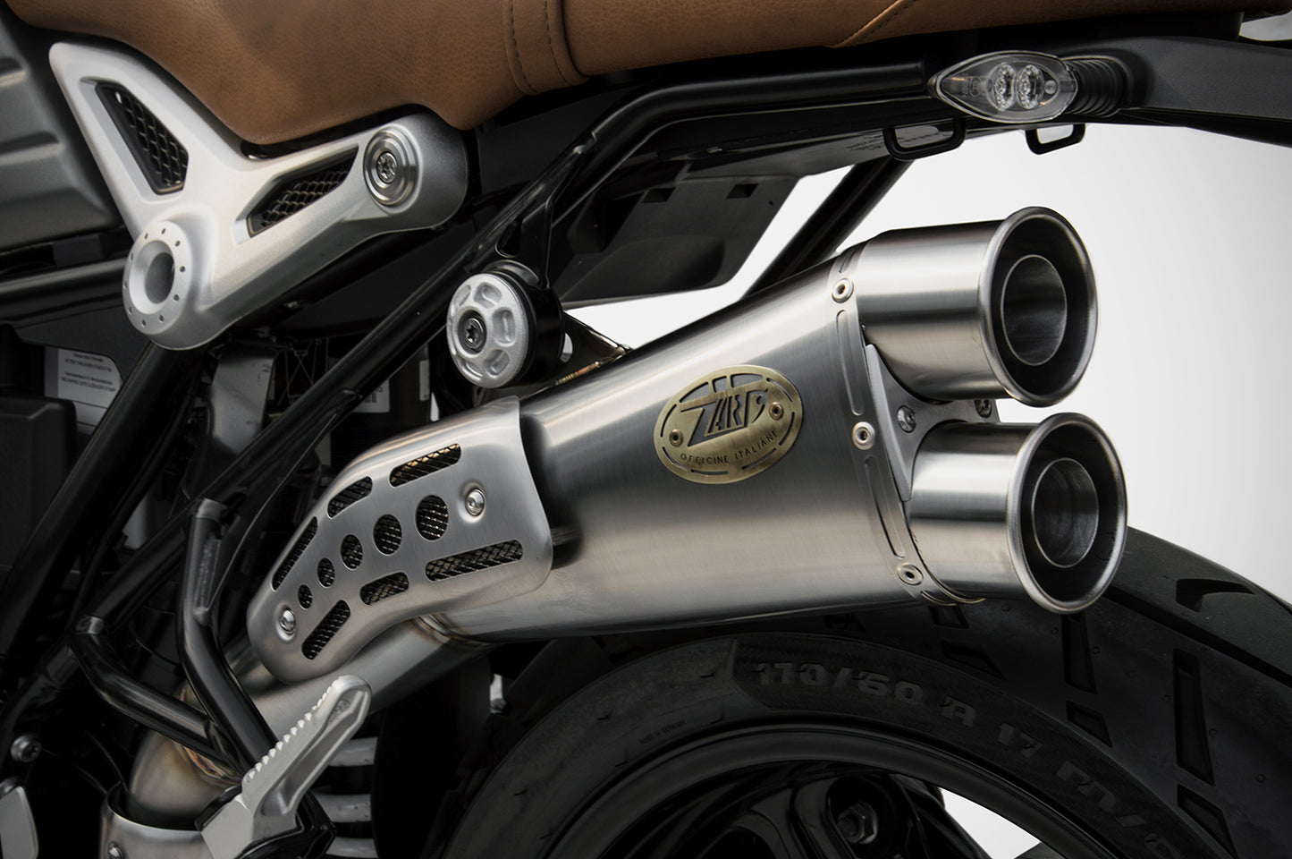 ZARD Stainless LIMITED EDITION High Mount Slip-on Exhaust for the BMW R NineT Scrambler (2021+)