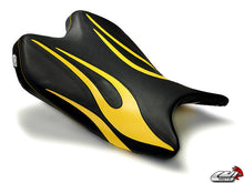 LUIMOTO (Flame Edition) Rider Seat Covers for the YAMAHA YZF-R6 (08-16)