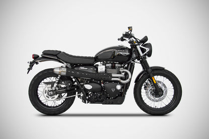 ZARD Full CONICAL HIGH MOUNT Exhaust for Triumph Street Scrambler