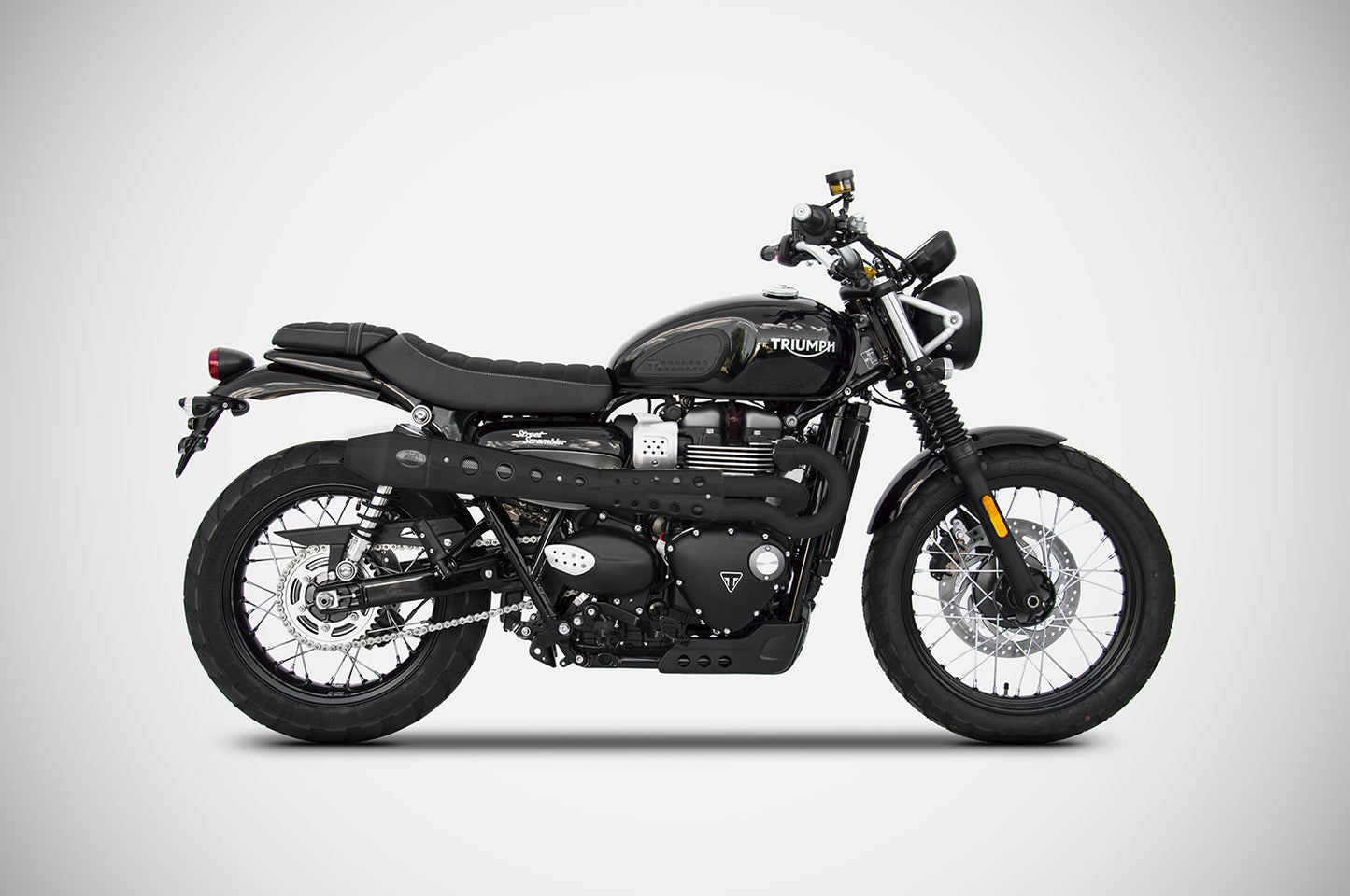 ZARD Full CONICAL HIGH MOUNT Exhaust for Triumph Street Scrambler
