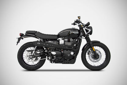 ZARD Full CONICAL HIGH MOUNT Exhaust for Triumph Street Scrambler