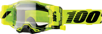 100% Armega Forecast Goggle - Roll-Off - Nuclear Citrus - Clear Lens 50006-00002
