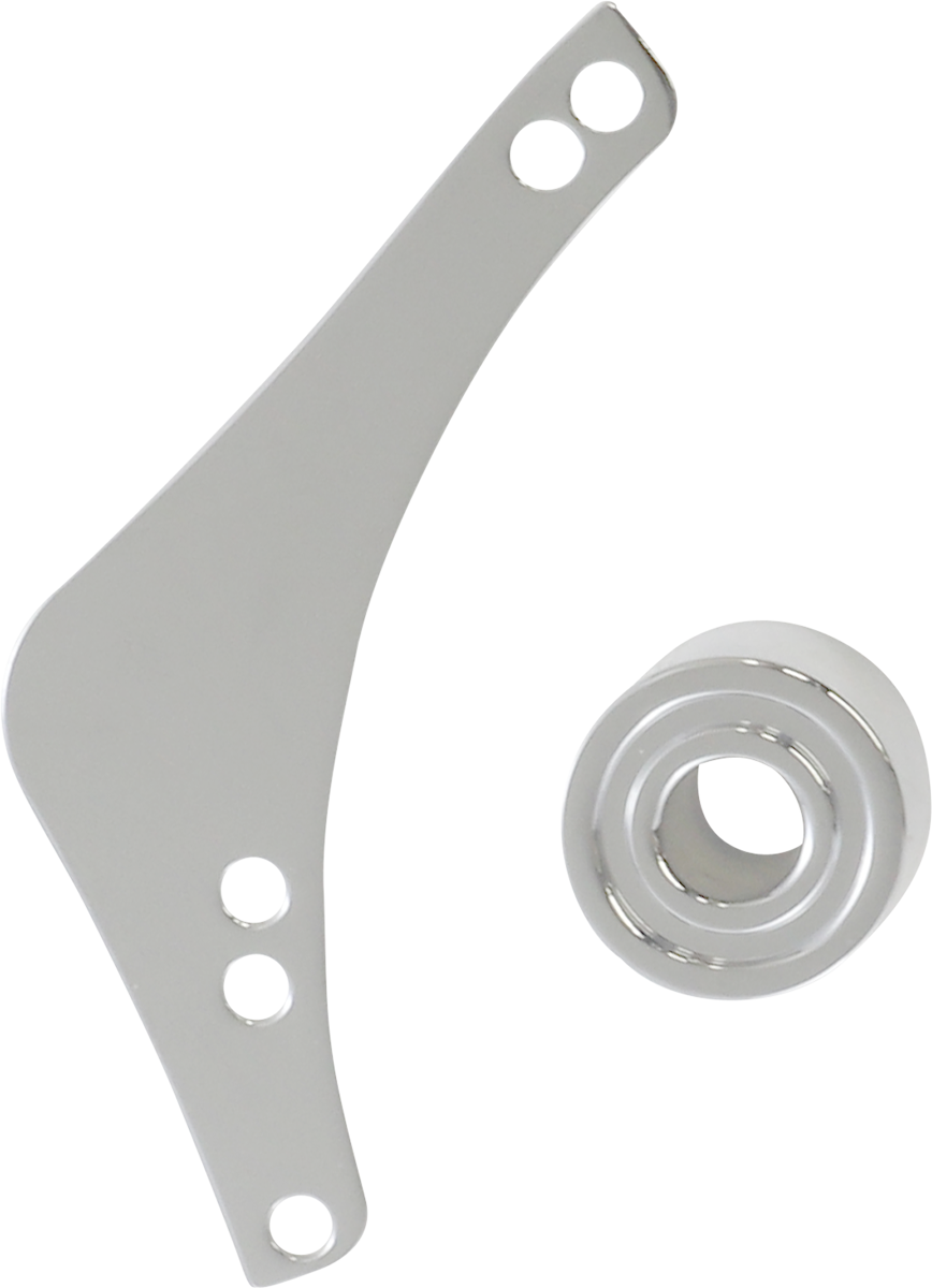 ARLEN NESS Replacement Breather Bolt Cover Plate - Inverted/Method/Clear Tear/Sidekick - Left - Chrome 600-053