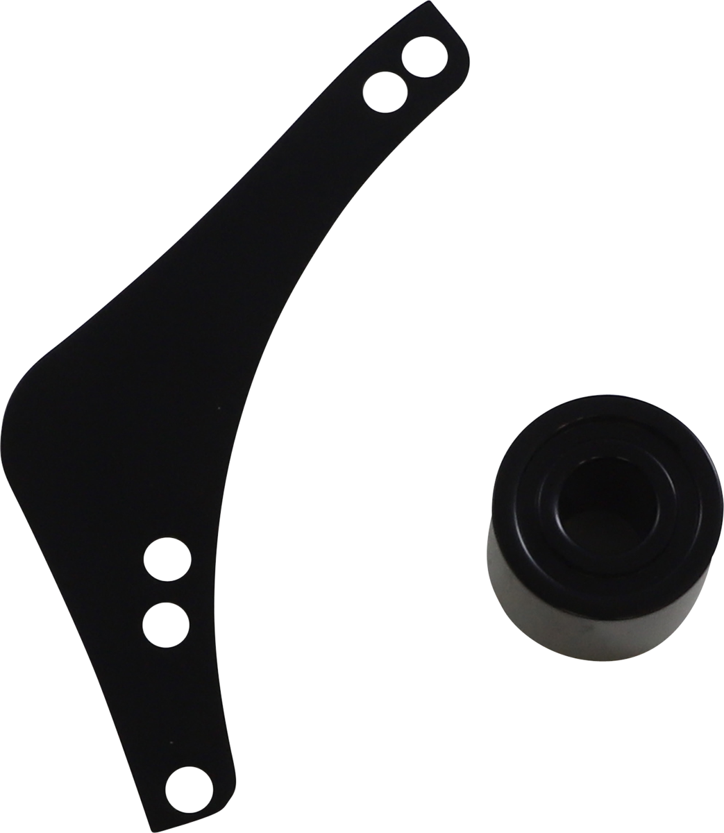 ARLEN NESS Replacement Breather Bolt Cover Plate - Inverted/Method/Clear Tear/Sidekick - Left - Black 600-052