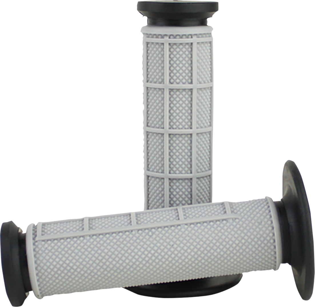 DRIVEN RACING Pro Waffle Grips - Black/Gray D535-BK