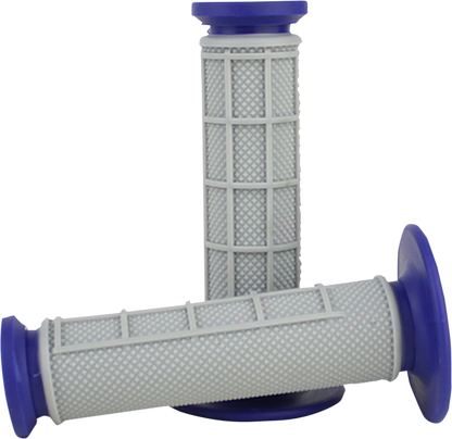 DRIVEN RACING Pro Waffle Grips - Blue/Gray D535-BL