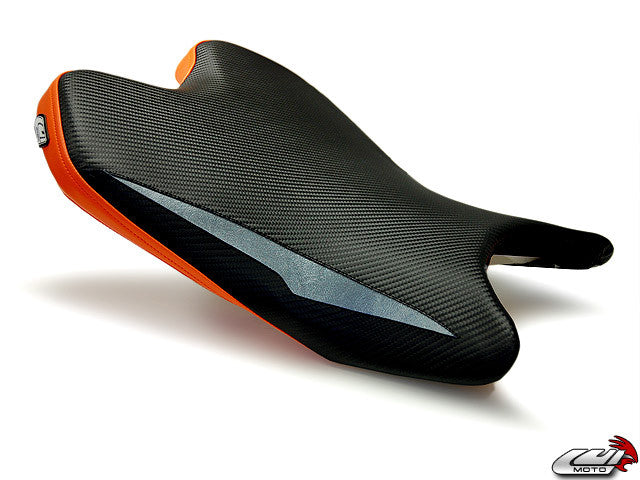 LUIMOTO (Raven Edition) Rider Seat Covers for the YAMAHA YZF-R6 (08-16)