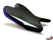 LUIMOTO (Raven Edition) Rider Seat Covers for the YAMAHA YZF-R6 (08-16)