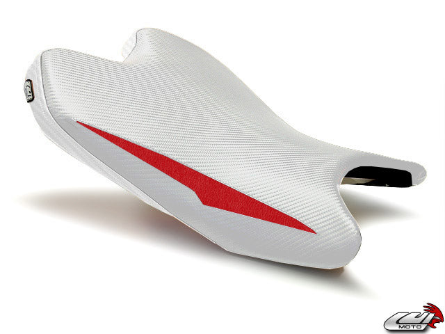 LUIMOTO (Raven Edition) Rider Seat Covers for the YAMAHA YZF-R6 (08-16)