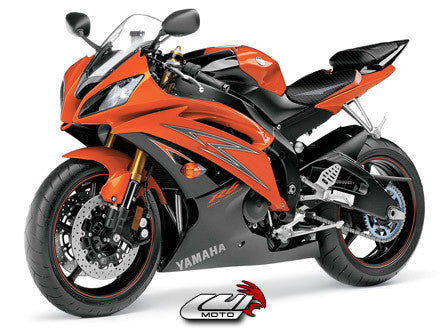 LUIMOTO (Raven Edition) Rider Seat Covers for the YAMAHA YZF-R6 (08-16)