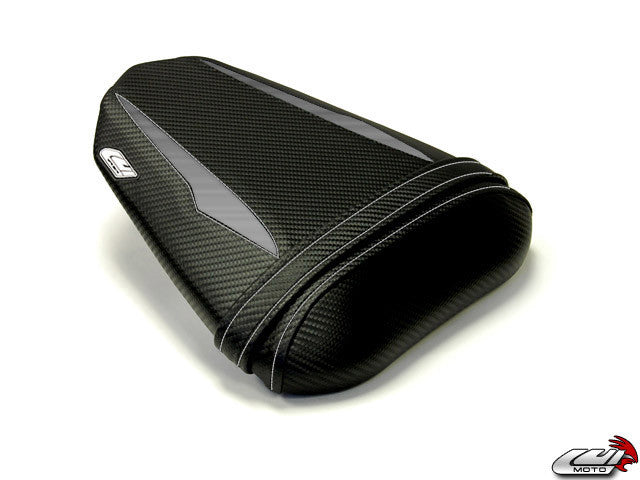LUIMOTO (Raven Edition) Passenger Seat Covers for the YAMAHA YZF-R6 (08-16)