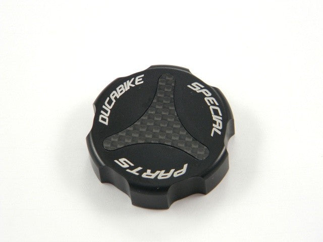 DBK Special Parts (Ducabike) Billet Rear Brake Reservoir Cap for Ducati (except Diavel and 2015+ Multistrada) and Clutch