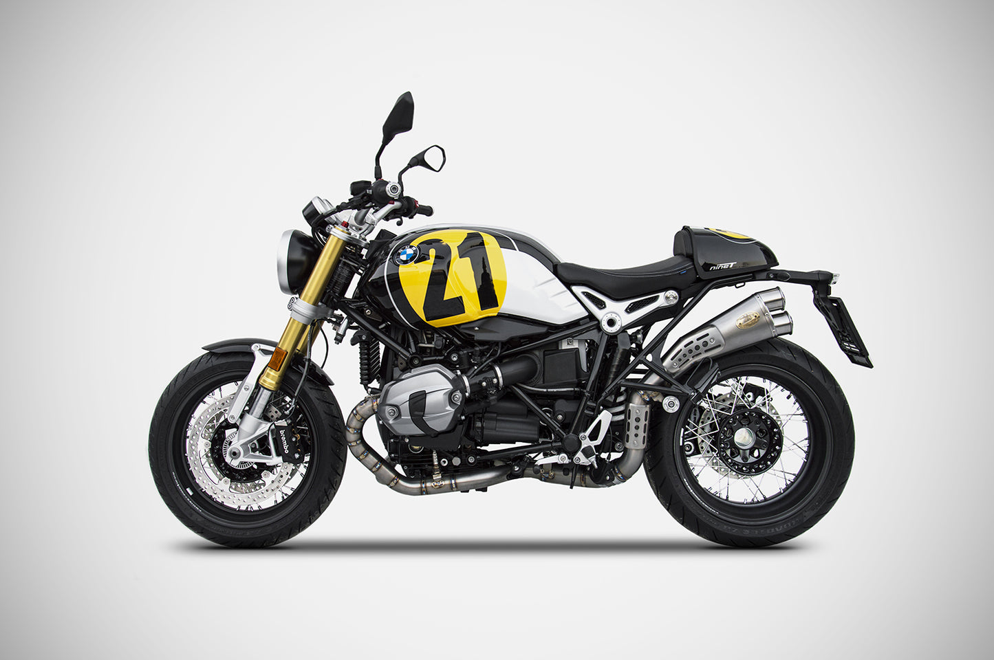 ZARD Stainless LIMITED EDITION 2 High Mount Slip-on Exhaust for the BMW R NineT / Pure / Urban GS (2021+)
