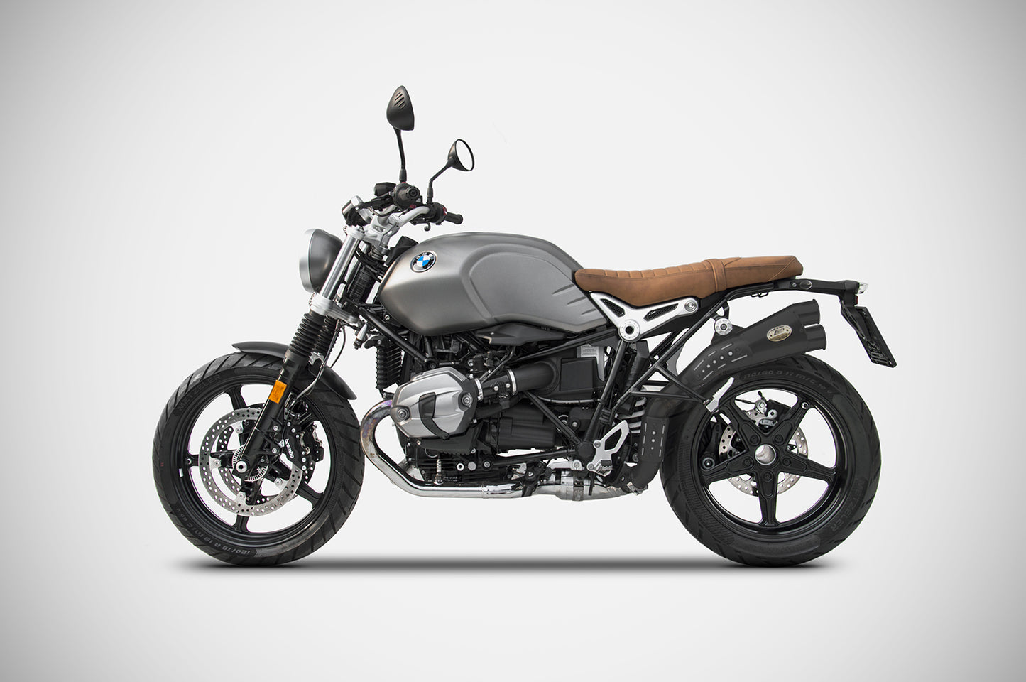 ZARD Stainless Limited Edition High Mount Slip-on Exhaust for the BMW R NineT Scrambler (16-20)