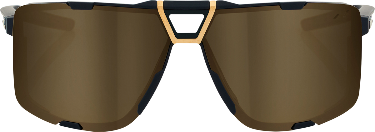 100% Eastcraft Sunglasses - Soft Tact Black - Soft Gold Mirror Lens 61045-258-01