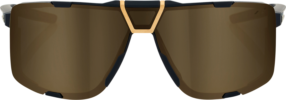 100% Eastcraft Sunglasses - Soft Tact Black - Soft Gold Mirror Lens 61045-258-01