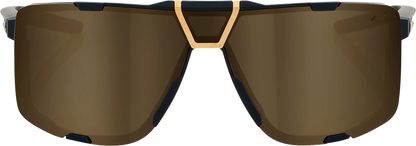 100% Eastcraft Sunglasses - Soft Tact Black - Soft Gold Mirror Lens 61045-258-01