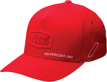 100% Youth Shadow Snapback Hat - Red - One Size 20092-003-01