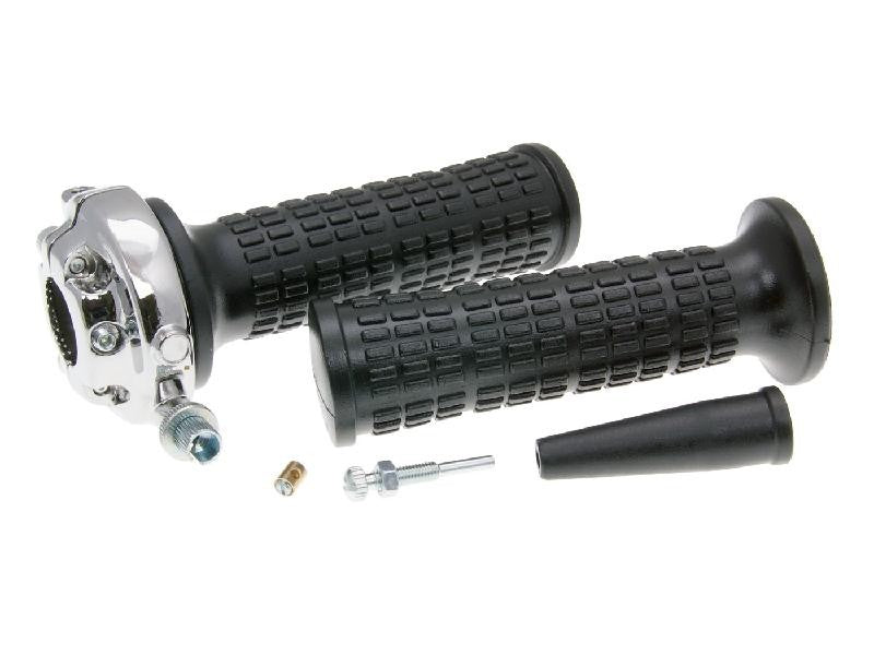 Domino "Lario" Vintage style Throttle and grips