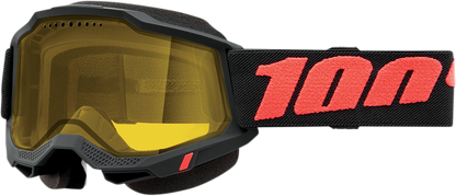 100% Accuri 2 Snow Goggle - Borego - Dual Pane - Yellow Lens 50021-00006
